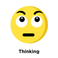 Fototapeta premium Thinking icon isolated on white background