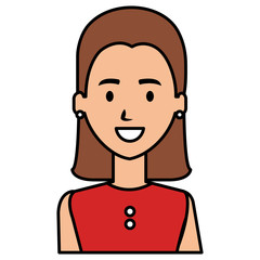businesswoman avatar character icon vector illustration design