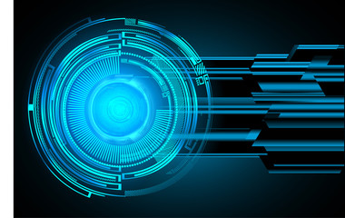 binary circuit board future technology, blue eye cyber security concept background, abstract hi speed digital internet.motion move blur. pixel vector