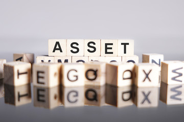 ASSET word cube on reflection