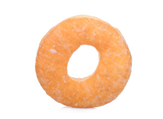 single donut isolated on white background