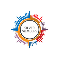 Target becomes silver members. Vector illustration isolated on white background