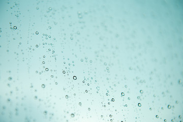 Rain drops on the glass