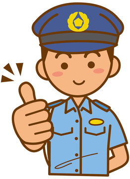 警察官のイメージイラスト 夏服 Stock Vector Adobe Stock