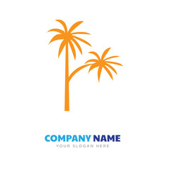 black palmetto tree company logo design