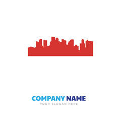 black boston skyline company logo design