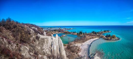 Panaroma of the bluffs
