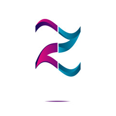 Obraz premium modern letter z symbol icon logo illustration vector