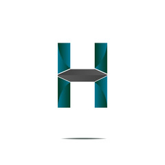 modern letter h symbol icon logo illustration vector