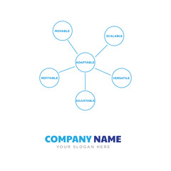 adaptability company logo design