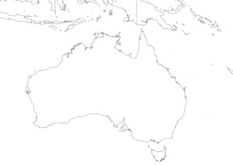 CONTOUR OF THE COUNTRY AUSTRALIA