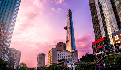 Building in Ho Chi Minh City of Vietnam