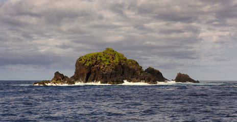 The rock in the surf, New Zealand