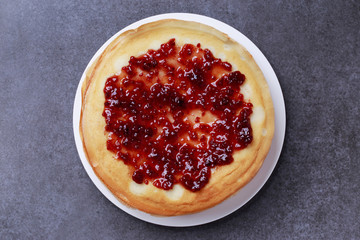 sweet pancakes with jam