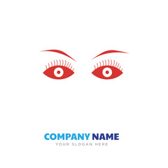 Female eye company logo design