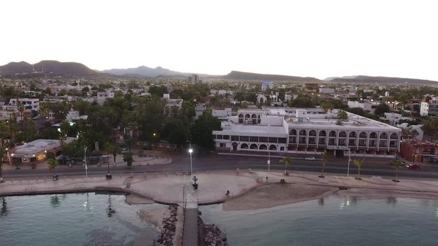 Aerial shots from La Paz bay, Baja California Sur, Mexico.