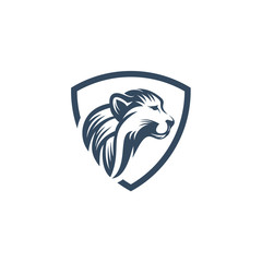 Lion head, lion logo vector for logo concept illustration