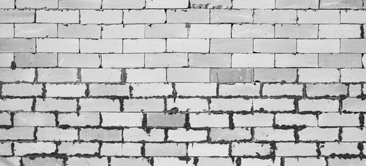 White brick wall as an abstract background