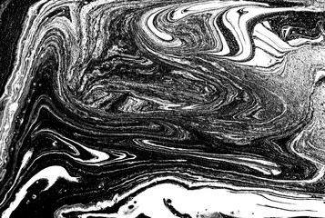 Obraz premium Marble abstract acrylic background. Nature black marbling artwork texture.