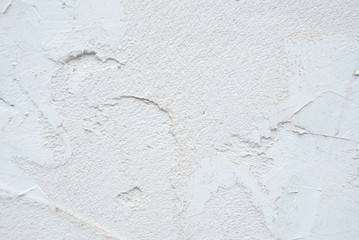 Plaster rough material background. Concrete white wall.