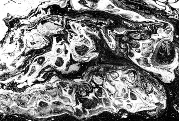 Marble abstract acrylic background. Nature black marbling artwork texture.