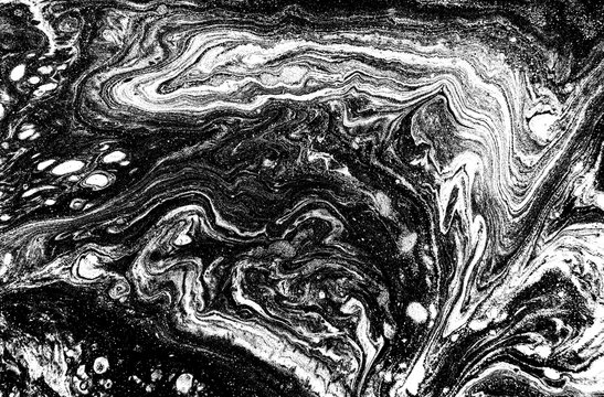 Marble abstract acrylic background. Nature black marbling artwork texture.