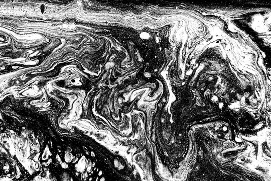 Marble abstract acrylic background. Nature black marbling artwork texture.