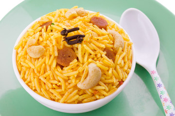 Indian Cuisine Pulao Also Know as Pulav, Vegetarian Biryani, Veg Pulav, Vegetable Pulav, Biriyani or Vegetable Rice is a Spicy Rice Dish Prepared By Cooking Rice with Various Vegetables And Spices
