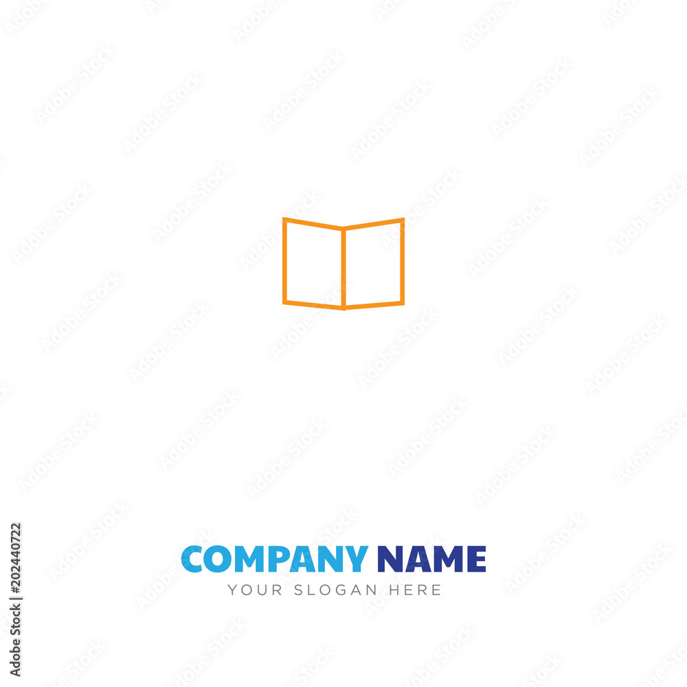 Sticker book company logo design