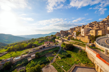 Fototapeta na wymiar Beautiful scenery of Caltagirone, Sicily, Italy
