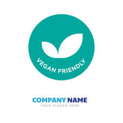 vegan friendly company logo design