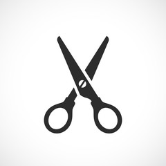 Classic office scissors vector icon