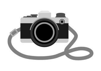 Camera vector icon Illustration