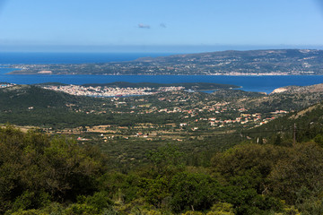 Fototapeta na wymiar Panoramic view of Argostoli town, Kefalonia, Ionian islands, Greece