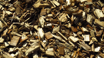 Close-Up of Wood Shavings for Background