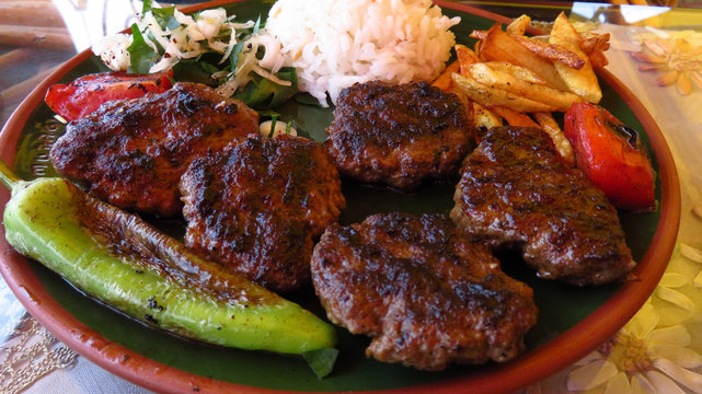 Traditional Turkish K&ouml;fte at Restaurant