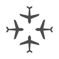 Airplane symbol. Plane icon. Travel logo. vector eps 08.