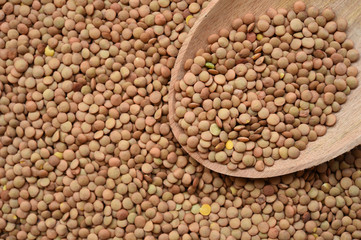 close up of lentils bean for background 