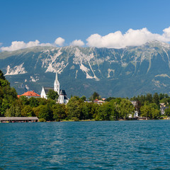 Magic and colors of Lake Bled. Slovenia