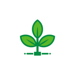 Green Server Logo Icon Design