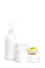 spa composition on white background