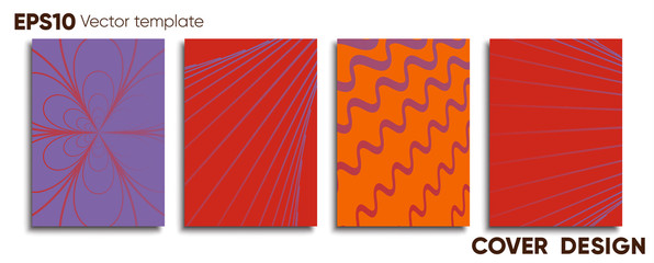 Creative colored cover. Cover design.