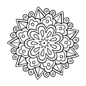 Mandala Ausmalbild