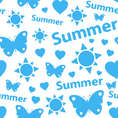 Seamless blue summer texture