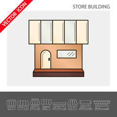 Store icon. It can be used as - logo, pictogram, icon, infographic element. Vector illustration for your cute design.