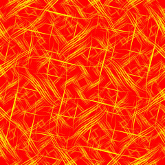 Vector red background with yellow lines.