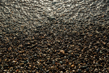 sea stones on the shore