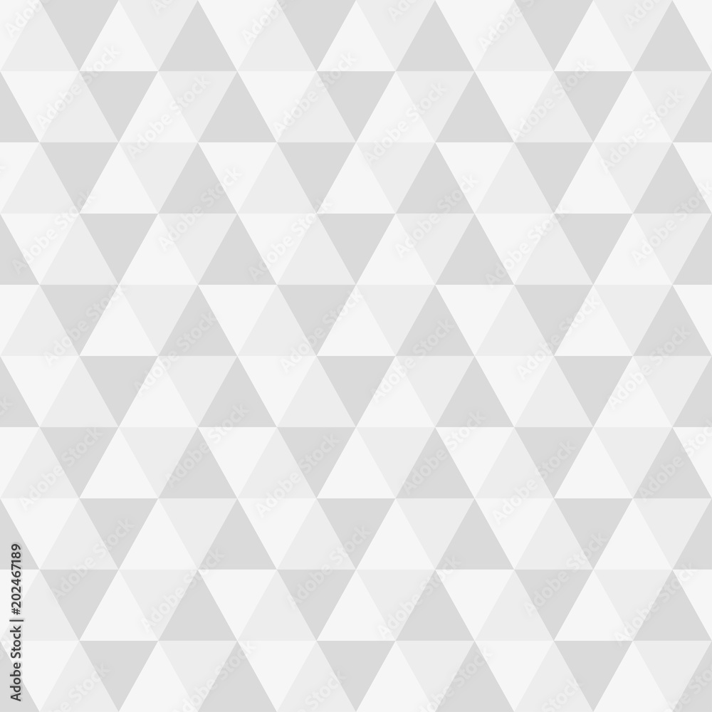 Wall mural triangle seamless background. modern triangular geometric pattern. polygon texture. vector illustrat