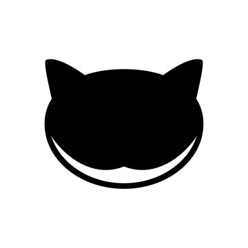 Cheshire Cat, icon. Abstract concept. Vector illustration on white background.