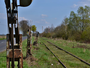 Old abandoned railway siding